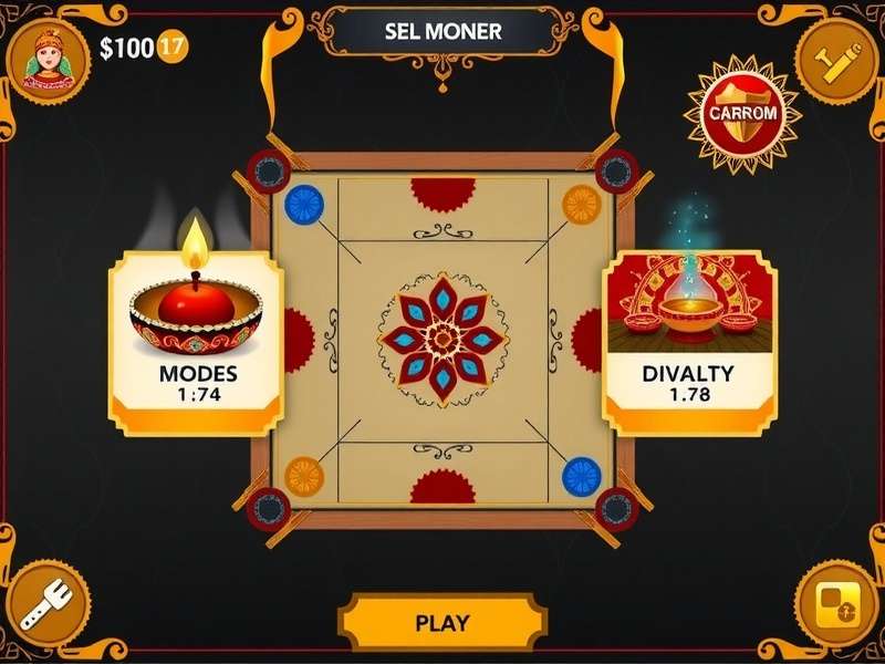 Carrom Royal Victor game modes selection screen